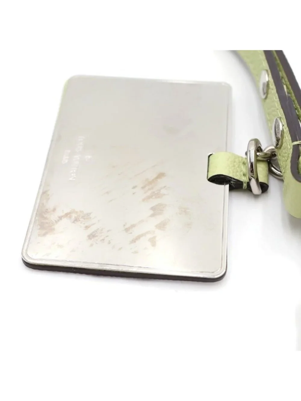 Louis Vuitton Epi Marais Rini Leather 2-Way Shoulder Bag Silver Light Green